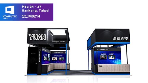 YUAN High Tech exhibits in Computex 2022. Focus on Accelerating Intelligence and provide complete Imaging Solutions